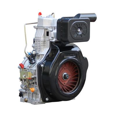 China Air cooled 7.5kw air cooled slient type diesel generator spare part 15hp 198FAE diesel engine for sale