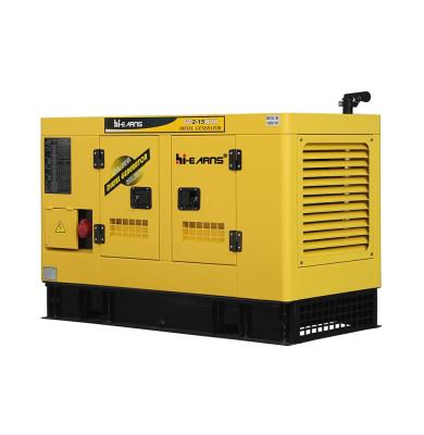 China 15KVA 12KW 50HZ 380V 400V Silent Water Cooled Diesel Generator with Digital Panel and ATS GF2-15KVA for sale