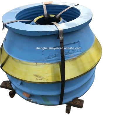 China MN18 Mining Concave Crusher Bowl Liner Coat Crusher Wear Parts for sale