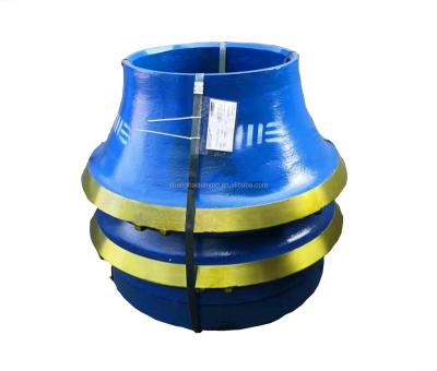 China High Reliability Wear Resistant Cone Crusher Parts Manganese Wraps Concaves Liners for sale