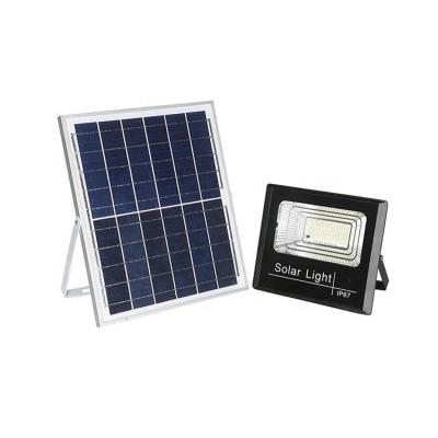 China 25w 60w 100w 200w High Brightness Garden Light Outdoor Waterproof Solar Panel Solar Lamp Solar Flood Lights for sale