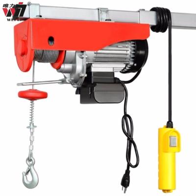 China Construction Site Electric Cable Hoist 230v 250kg Micro Mini Type Electric Wire Rope Hoist Winch for sale