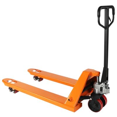 China Durable Hydraulic Hand Pallet Trucks Transnational Manual Hydraulic Lifting Pallet Truck for sale