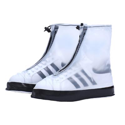 China PVC High Top Sneaker Protector Rainy Unisex Shoes With Zipper Water Proof Shoe Covers Rain Covers Sole Sneaker Protector for sale