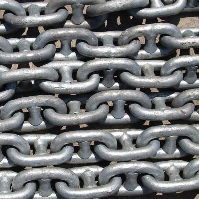 China Marine Galvanized U1 U2 U3 Stud Link Steel Anchor Chain Mooring for sale