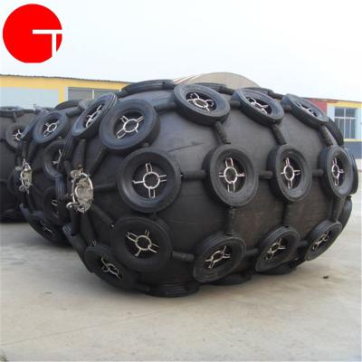 China Boat Protection Fender Yokohama Pneumatic Rubber Fender With Chain And Tires for sale