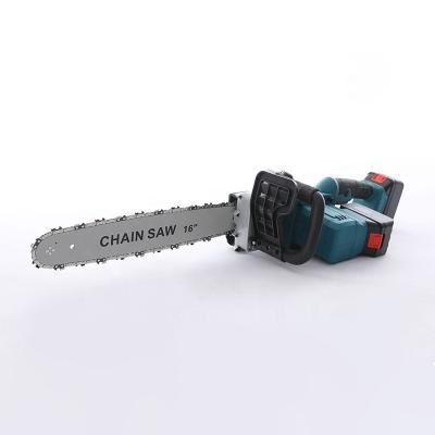 China Anti-slip Power tools professional Lithium battery 16 inch cordless handheld electric chain saw wood cutting machine saws chain for sale