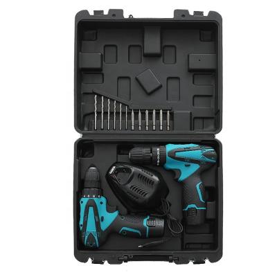 China Renovation drilling punching Household handheld renovation drilling punching combo kit 12V portable small cordless drill set cordless drill for sale