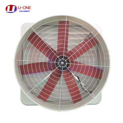 China 50 inch industrial wall mounted frp fiberglass exhaust cone restaurant fan for pig house for sale