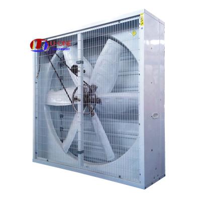 China Restaurant Drop Hammer 1380mm Balanced Exhaust Fan For Poultry Farm Or Greenhouse for sale