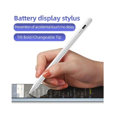 China Wholesale Custom Active Tablet Logo Magnetic Palm Rejection Digital Touch Screen Metal Stylus Pens For Apple iPad Tablet Pencil for sale