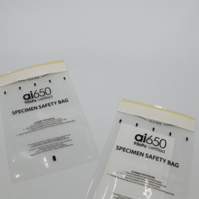 中国 7-Slot Disposable Specimen Safety Bag, 100% LDPE, Specimen Transport Bag 販売のため