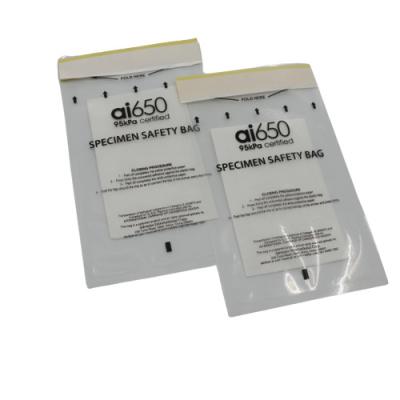 China Custom Biohazard Specimen Transport Bags Waterproof For Specimen Collection for sale