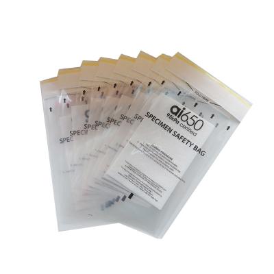 China UV Disinfection 95kPa Biohazard Ziplock  Specimen Transport Totes for sale