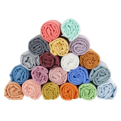 China C'dear PORTABLE Newborn Babies Chain Blankets Breathable Single Woven Cotton Baby Bamboo Muslin Wrap Blanket for sale