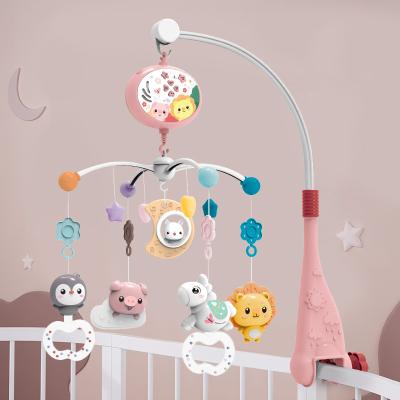 China Beautiful Musical Toy C'dear Battery Operated Rotate Rotate Follow Plastic Crib Bell Toy Musical Crib Mobile Hanger For Infant for sale