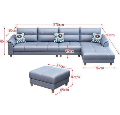 China New Contemporary Nordic Modern Simple Small Apartment Living Room Sofa Combination Sofa for sale