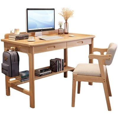 China Solid Wood Computer Desk Small Office Study Home Office Simple Chinese Rotatable Office Desk for sale