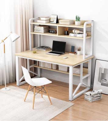 China Simple And Economic Household Modern Attractive Bedroom Office Desk With Shelf Simple Assembly Student Desk for sale