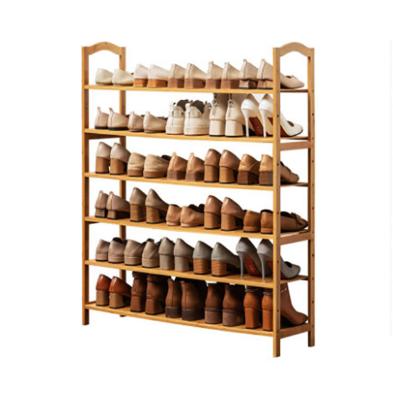 China Bamboo space-saving shoe cabinet economic (size) simple household multi-layer adjustable small dresser and easy-to-use household shoe rack for sale