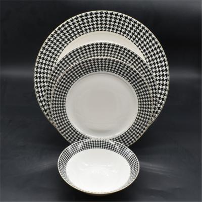 China Sustainable Hot Sale Custom Design Stoneware Dinner Set South Africa Ceramic Dinner Set for sale