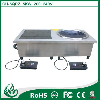 China Cocina de inducción popular del doble de la gama del aparato electrodoméstico de Chuhe con 5kw en venta