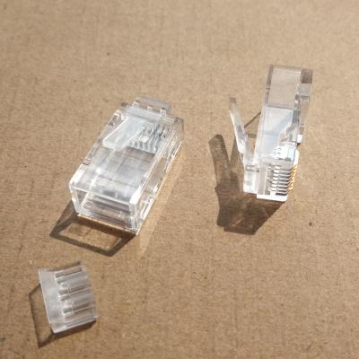 中国 Easy type network connection pass through RJ45 cat6 connector 販売のため