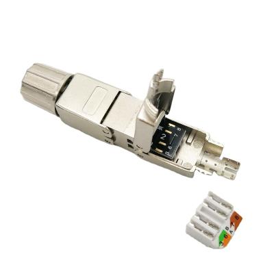 중국 Cat6a Network Protected Toolless Integrated Coupler 판매용