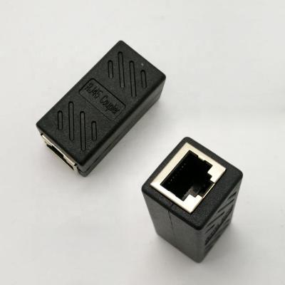 중국 Termination of RJ45 Coupler Cat6 Ethernet Cable Supplement Adapter Integrated Female to Female Network Connector 판매용