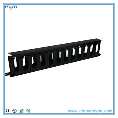 China Horizontal Cable Management Cable Management Panel 1U With ABS Plastic Materials for sale