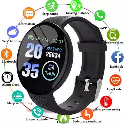 China MP3 Playback D18S Smart Watch D18 IP67 Waterproof Fitness Tracker Hot Sports Watch Heart Rate Wristband For IOS Android for sale