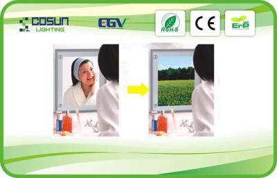 China Display LED Magic Mirror Light Box , Crystal Advertising LED Illuminated for sale