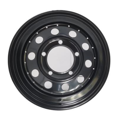 China Steel Wheel 16inch Steel Car Wheels Chrome Silver 165.1mm Car Truck 8J Black White Off-Road Wheels 4x4 for sale