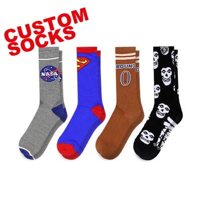 China Hot Sale DS-26 Anti-Slip Crew Logo Elite Custom Socks Customized Mens Sport Custom Socks for sale