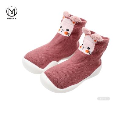 China DS I080 Rubber Sole Shoe Socks Kids QUICK DRY Rubber Sole Sock Shoes Kids Rubber Sole Socks for sale