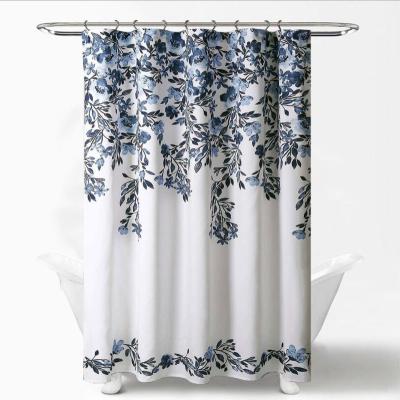 China Bonfull Durable Classic 100% Printing Shower Curtain Polyester Water Proof Shower Curtains For Bathroom for sale