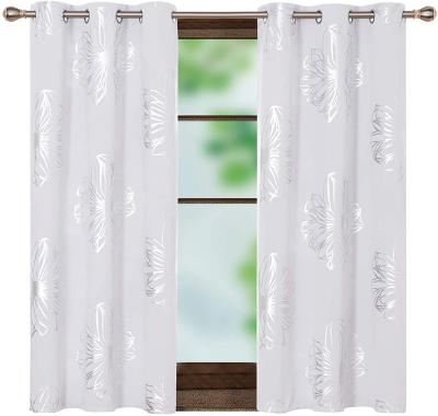 China Bonfull Blackout Blackout Curtains Thermal Insulated Blackout Metal Printing Energy Saving Curtain For Living Room for sale