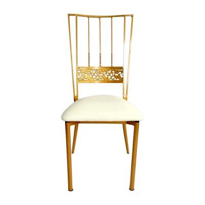 China Best Selling Modern Popular Leisure Wedding Chair Weddings Stacking Chair Cushion Custom Chairs for sale