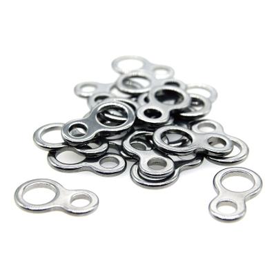 China Durable thrill fishing equipment-stainless steel seamless double loop-20 pcs fishing swivel for sale