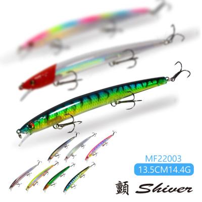 China Bait Fish TAIWAN Thrill Fishing -13.5CM-14.4G Floating Mino - Perch MF22003 Lures Soft Plastic Fishing Lure for sale