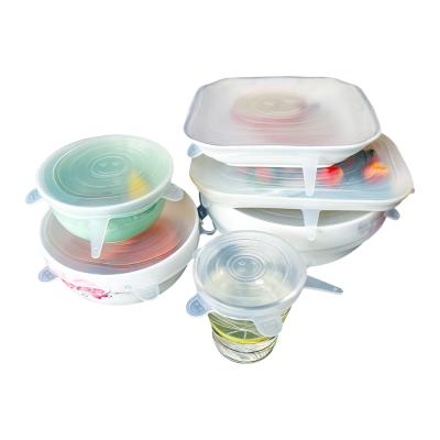 China 100% Food Grade Silicone Stretch Lids Viable Flexible Silicone Stretch Lids for sale