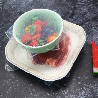 China Other Eco-friendly Reusable Food Stretch Wrap Silicone Film Fresh Keeping Stretch Cling Film For Food Wrap for sale