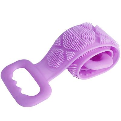 China Sustainable Wholesale Soft Back Mud Peeling Body Massage Shower Silicone Bath Body Brush for sale