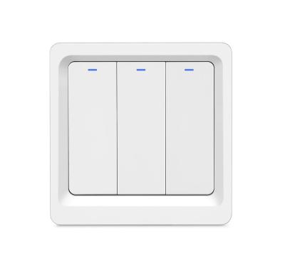 China Wifi New Design Quality Assurance Wall Single Smart Press 3 Electric Switches Work With Homekit for sale