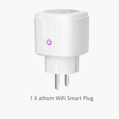 China 2021 New Design ABS+PC Warranty Manufacturer Wifi Eu Power Smart Home Socket Work With Apple Homekit for sale