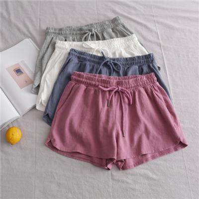 China 100% Cotton Anti-Wrinkle Biker Shorts Women Running Loose Shorts Women Fitness Tennis Tennis Sports Booty Women Casual Short Snack Shorts for sale