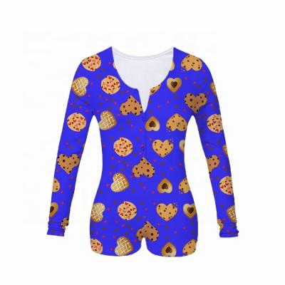 China Adult Onesie Pajamas Women Rompers Women's Sexy Valentine's Day Onesie Custom Wholesale QUICK DRY Onesie Long Sleeve for sale