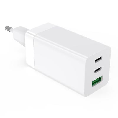 China 2021 EU Type GaN Tech PD65W QC4.0 PD3.0 New Product Mobile Phone C Wall Chargers Adapter Mobile Phone Fast Charging for sale