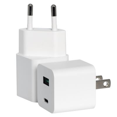 China Item 2021 New Mobile Phone Plug For Type-C Port USB-A Port Mobile Phone PD18W Fast Charger for sale