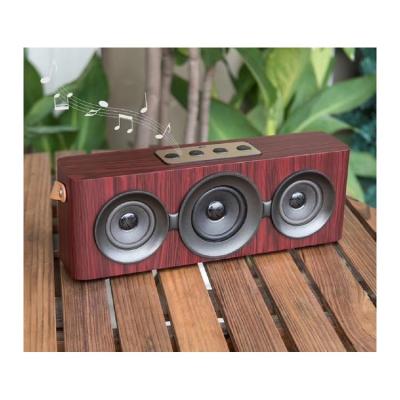 China PORTABLE High Quality Blue Tooth Speaker Party Audio Wooden Karaoke Speaker for sale